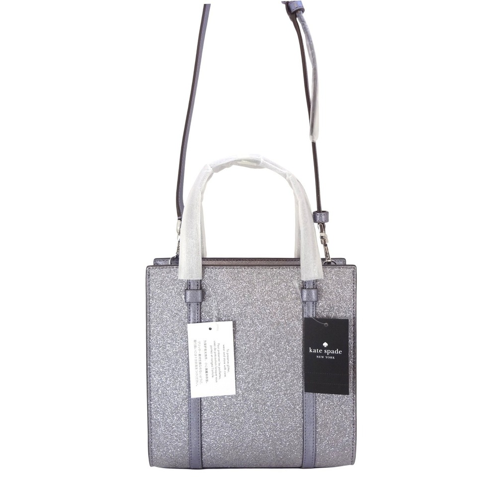 Kate Spade Kenzie Mini Tote Small Purple NEW Glitter Crossbody Bag K1959